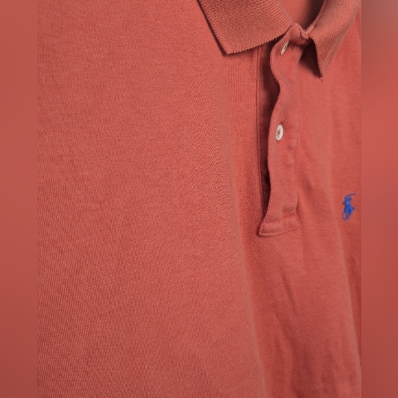 VINTAGE Polo Ralph Lauren Men Polo Shirt Made In USA 100% Cotton Size L - Picture 3 of 8